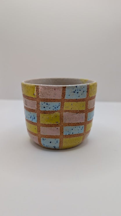 Checkered Dimple Cup